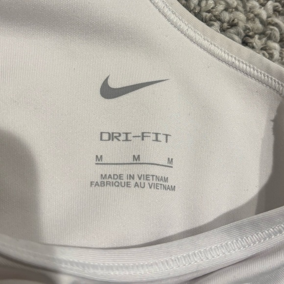 Nike Dri-FIT White Sports Bra - Picture 2 of 6